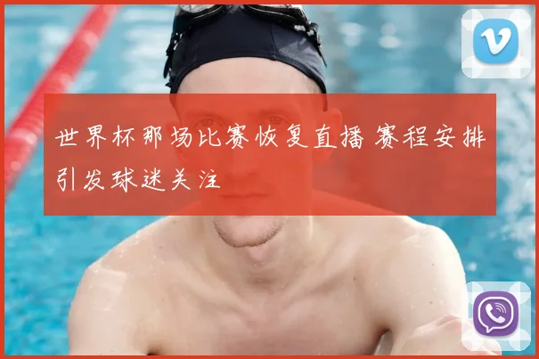 世界杯那场比赛恢复直播 赛程安排引发球迷关注